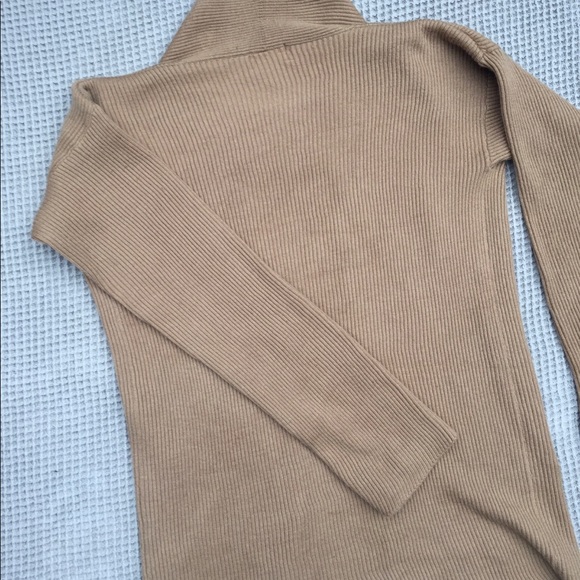 Vintage Ochre Ribbed Open Cardigan - Picture 4 of 6